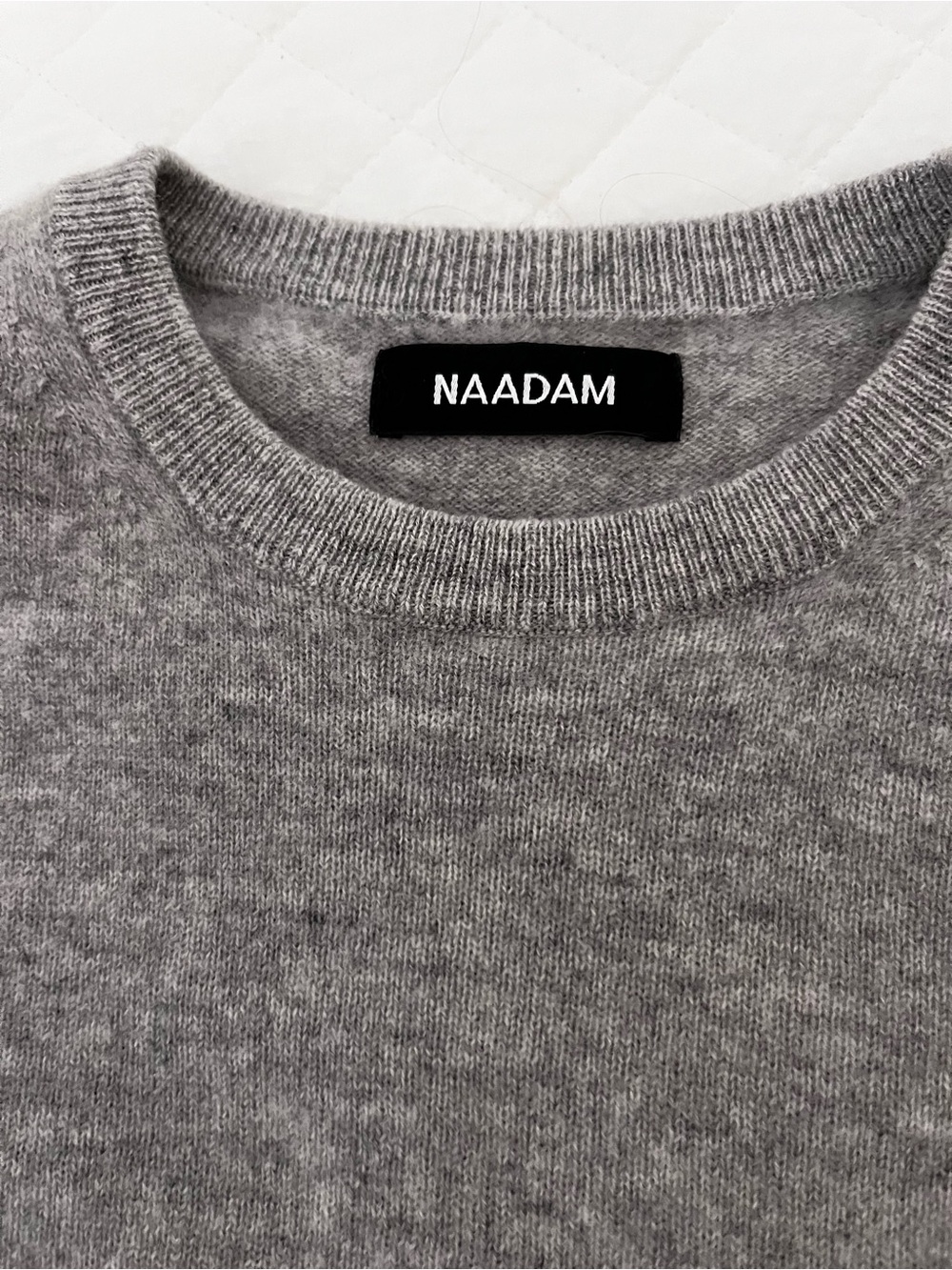 NAADAM Womens Grey 💯 Cashmere L/S Crewneck Sweater size XXS